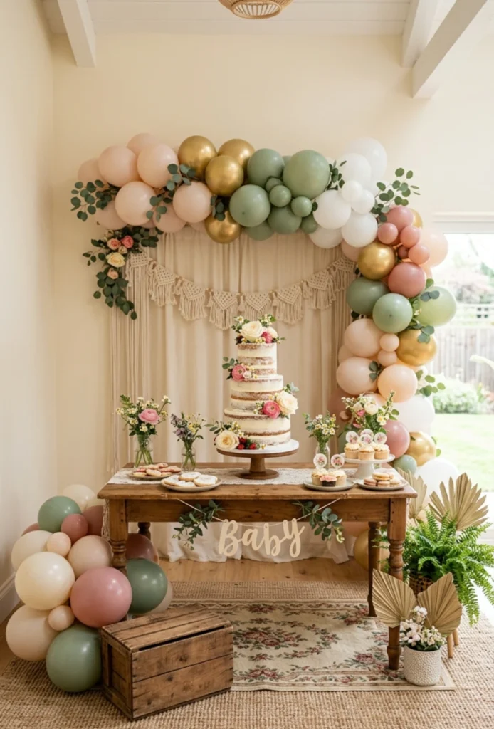 Naked Cake with Fresh Flowers
