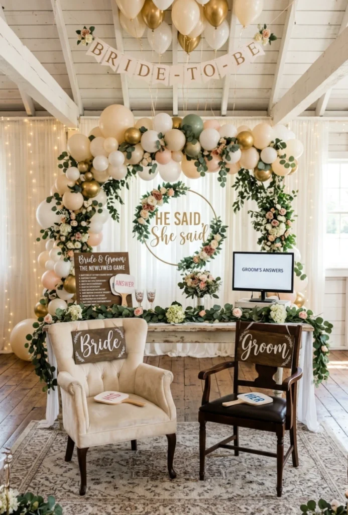Newlywed Game (Bride and Groom Answers)