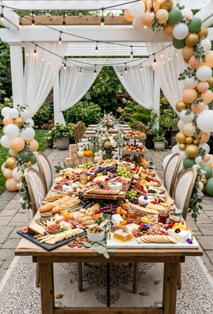 Outdoor Charcuterie Grazing Table Display