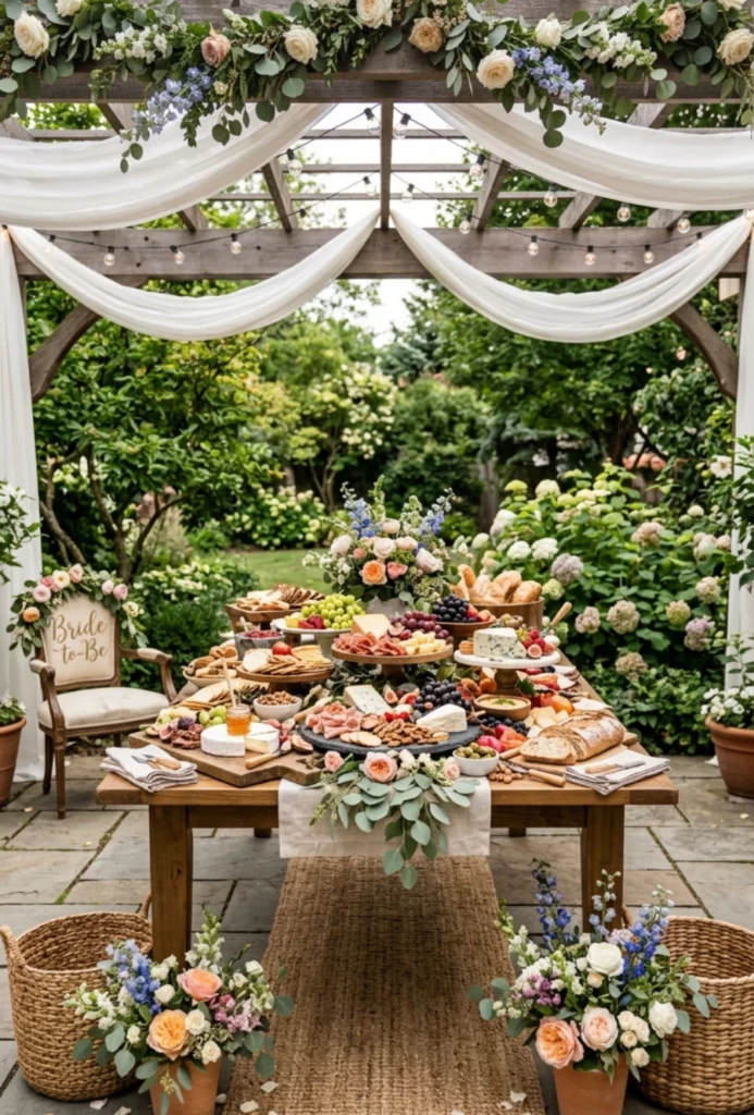 Outdoor Grazing Table Food Station