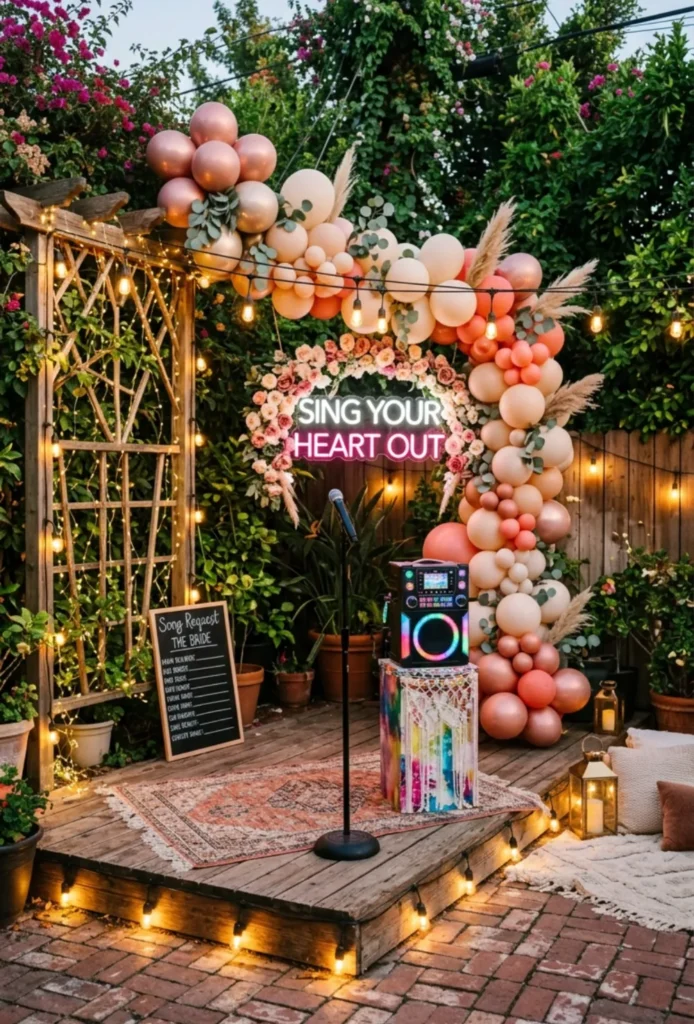 Outdoor Karaoke Garden Party