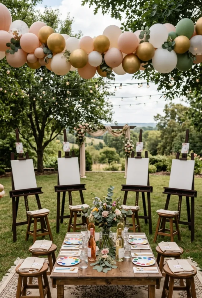 Outdoor Paint and Sip Picnic