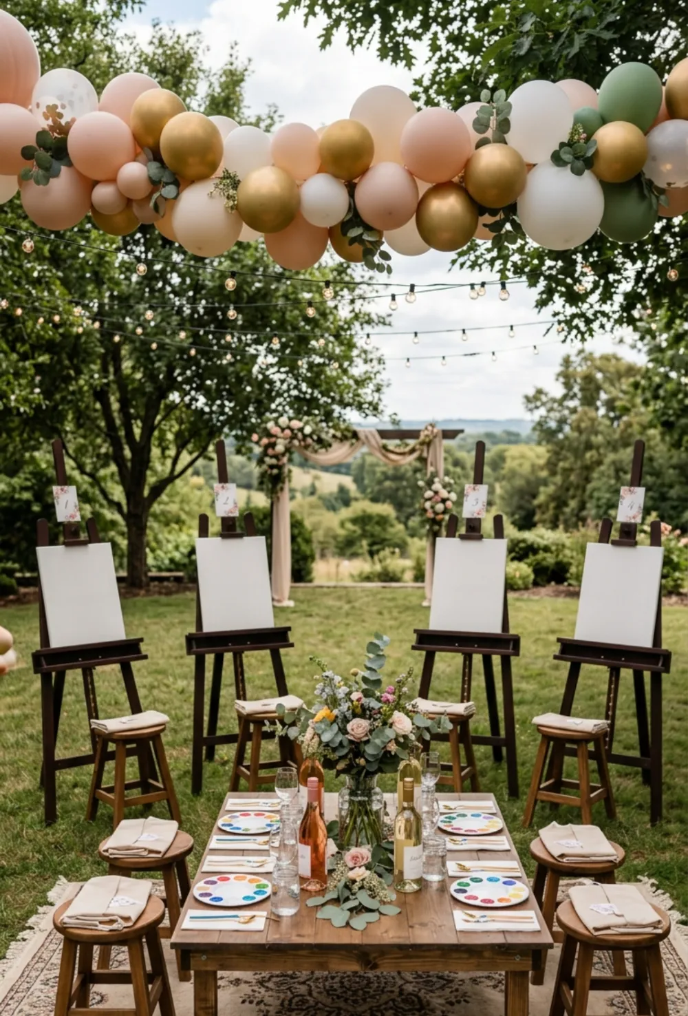Outdoor Paint and Sip Picnic