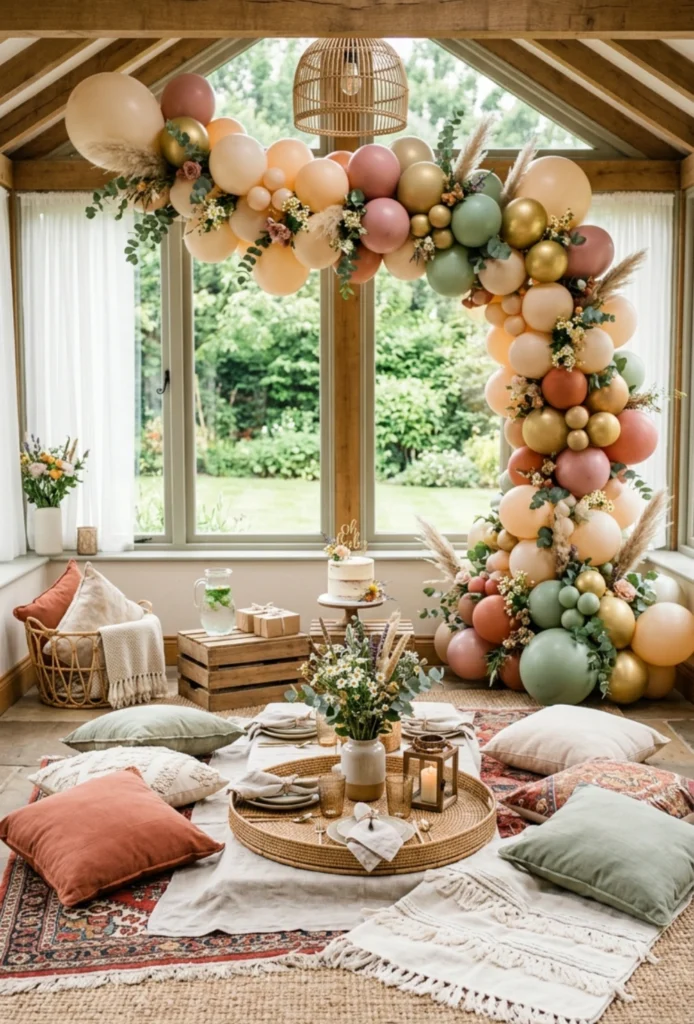 Outdoor Picnic Blanket Setup