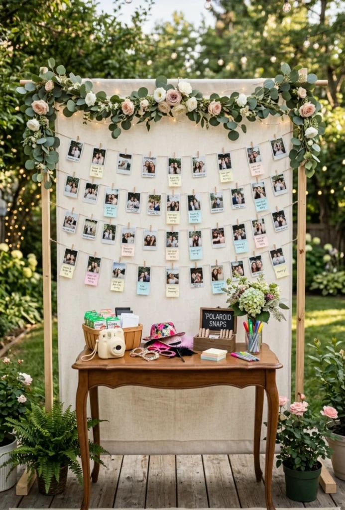 Outdoor Polaroid Memory Wall Station
