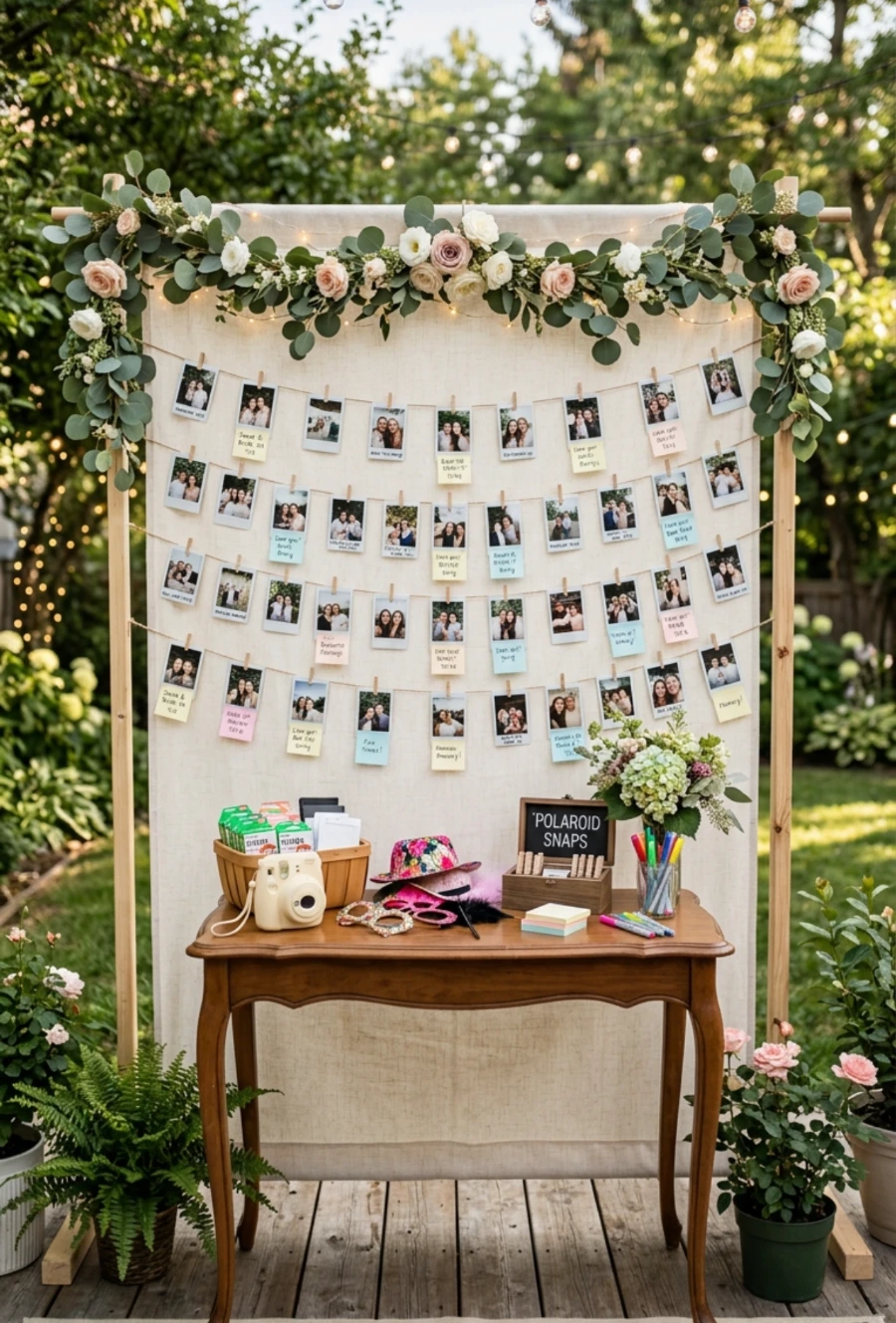 Outdoor Polaroid Memory Wall Station