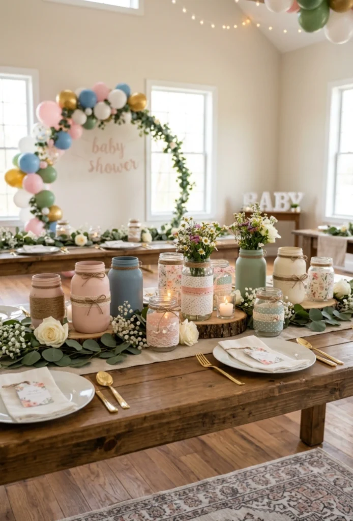 Painted or Wrapped Candle Jars