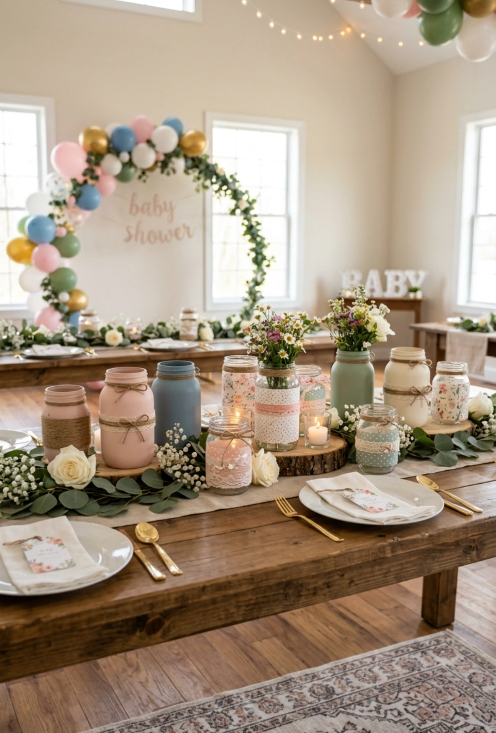 Painted or Wrapped Candle Jars