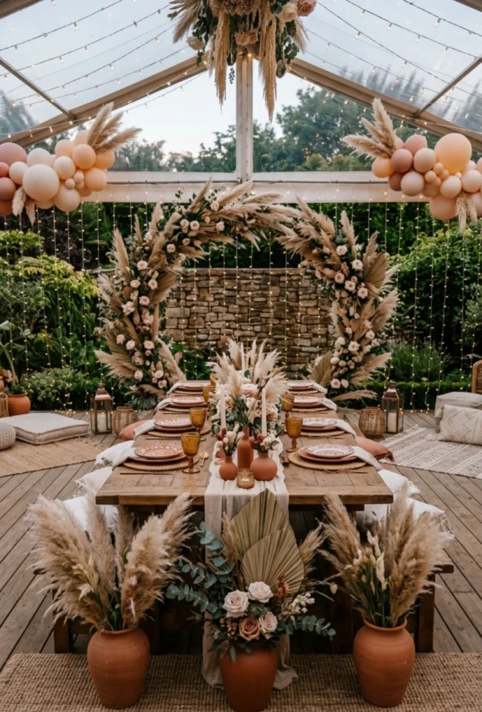 Pampas Grass Bohemian Decor Theme