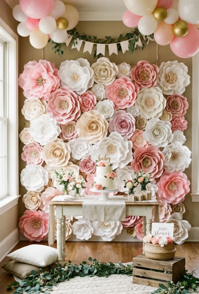 Paper Flower Wall