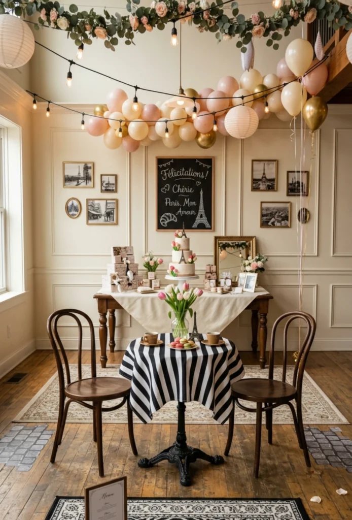 Parisian Café Inspired Theme