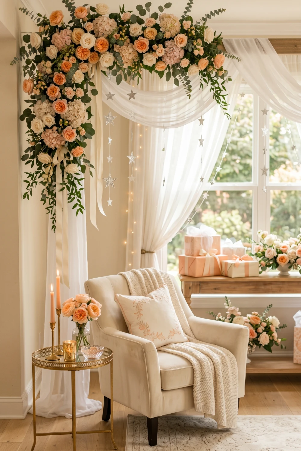Peach and Cream Summer Elegance Theme