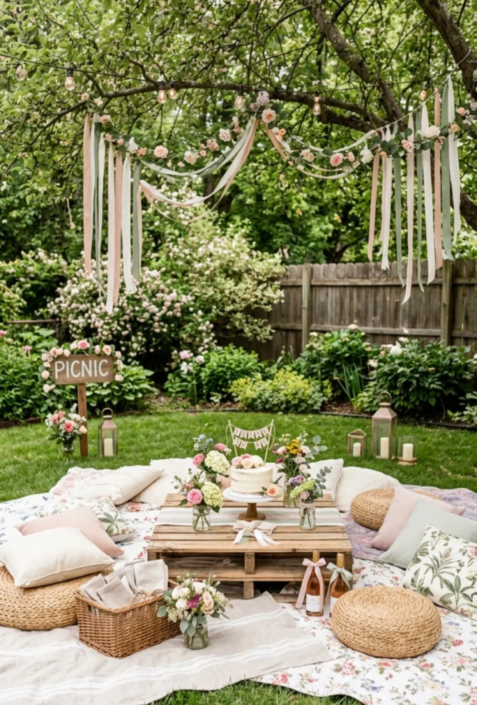Picnic Blanket Garden Celebration