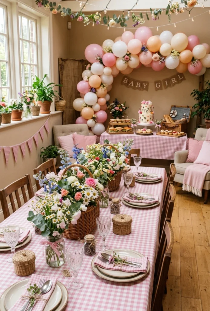 Pink Gingham Picnic Theme