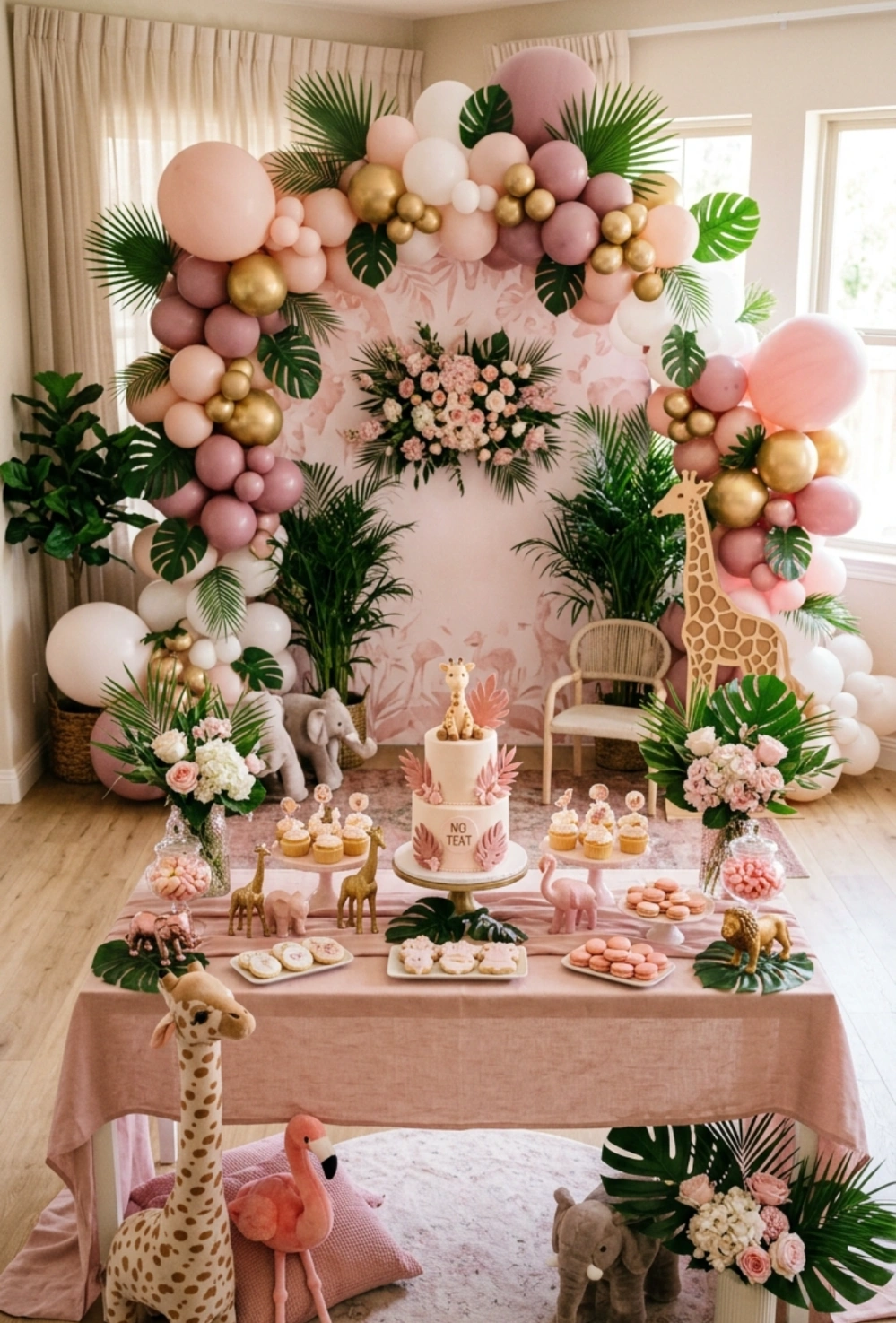 Pink Safari Jungle Theme
