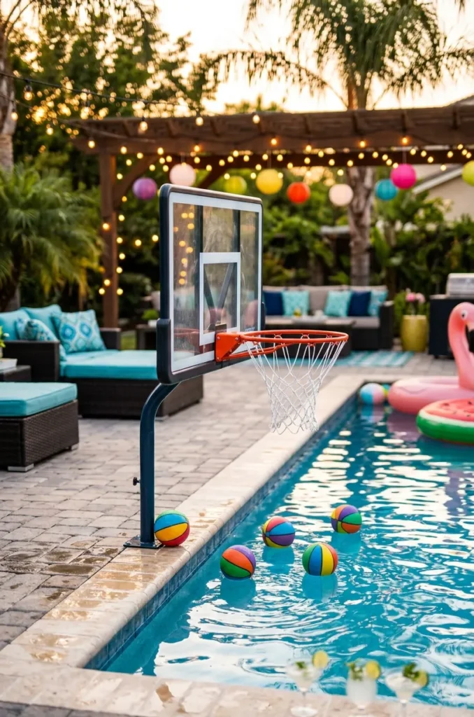 Pool Basketball Shootout