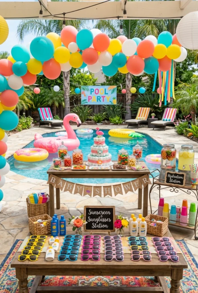  Pool Party Baby Shower
