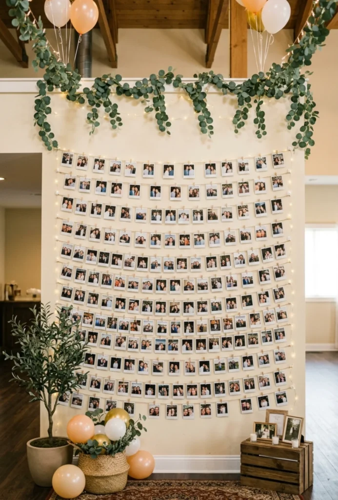 Printable Polaroid Memory Display Wall