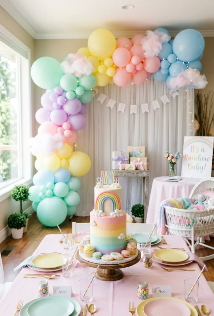 Rainbow Pastel Summer Theme