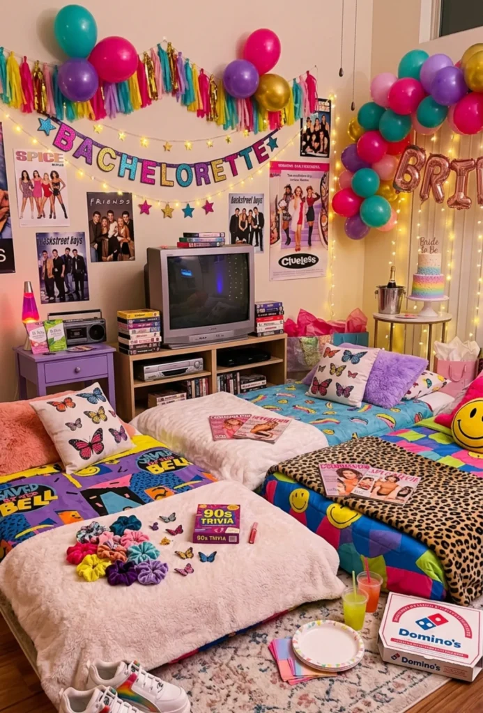 Retro 90s Slumber Party Night