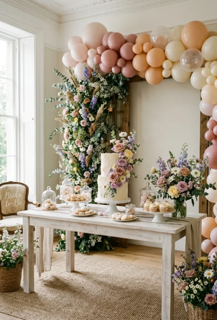 Romantic Wildflower Dessert Styling