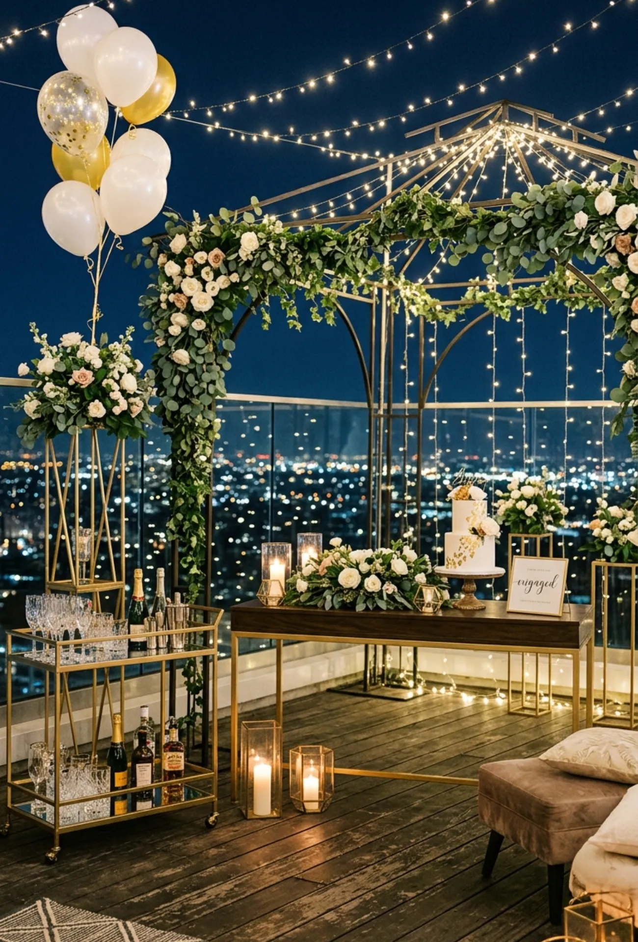 Rooftop City Lights Party