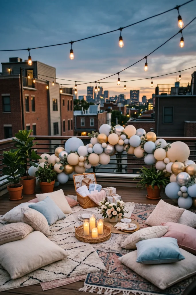 Rooftop Mini Party Setup