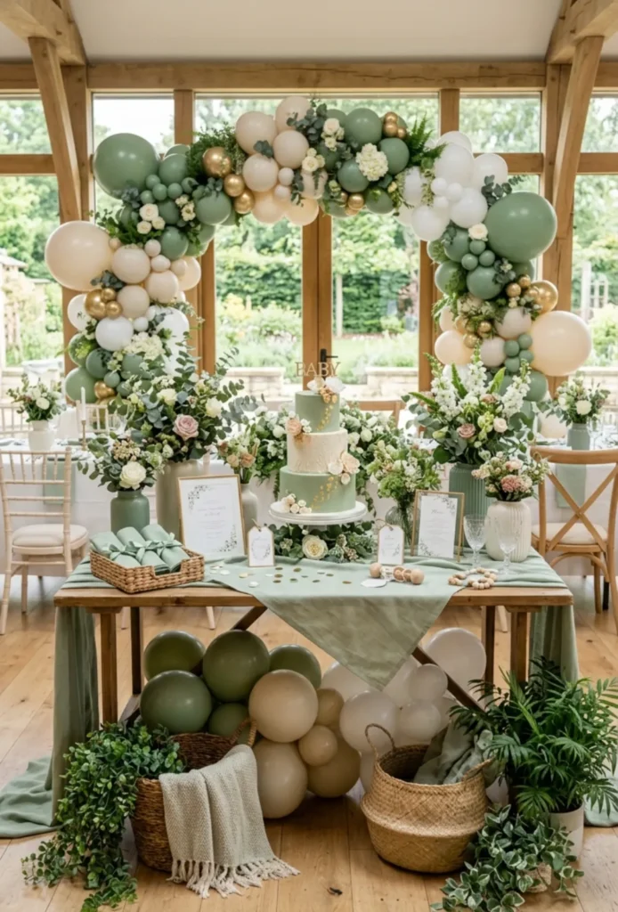 Sage Green and Ivory Elegance