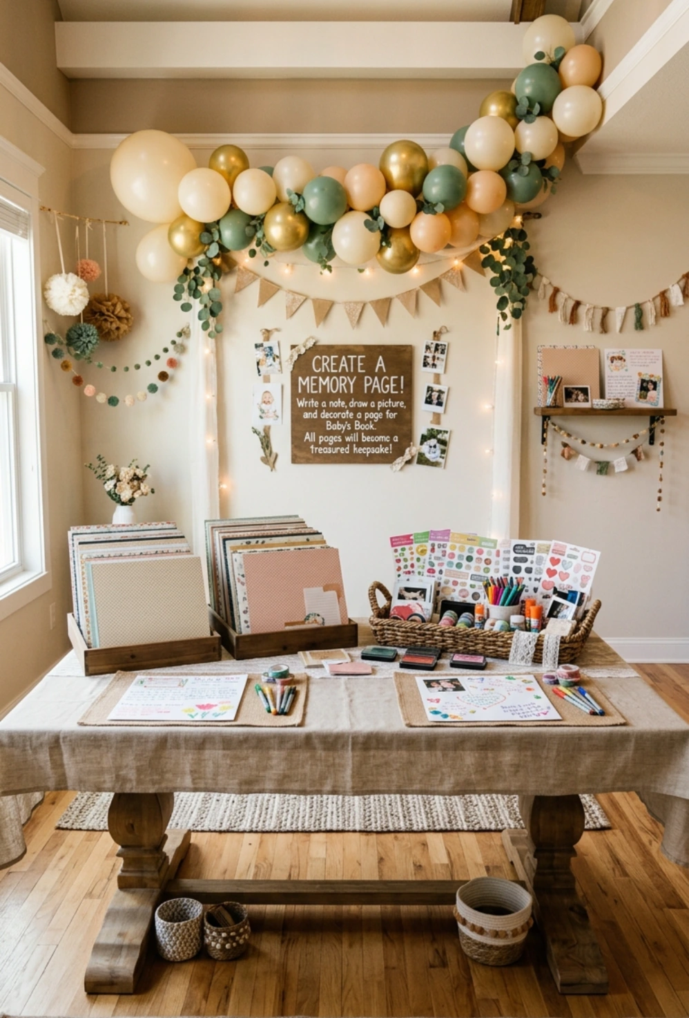Scrapbook Memory Page Creation