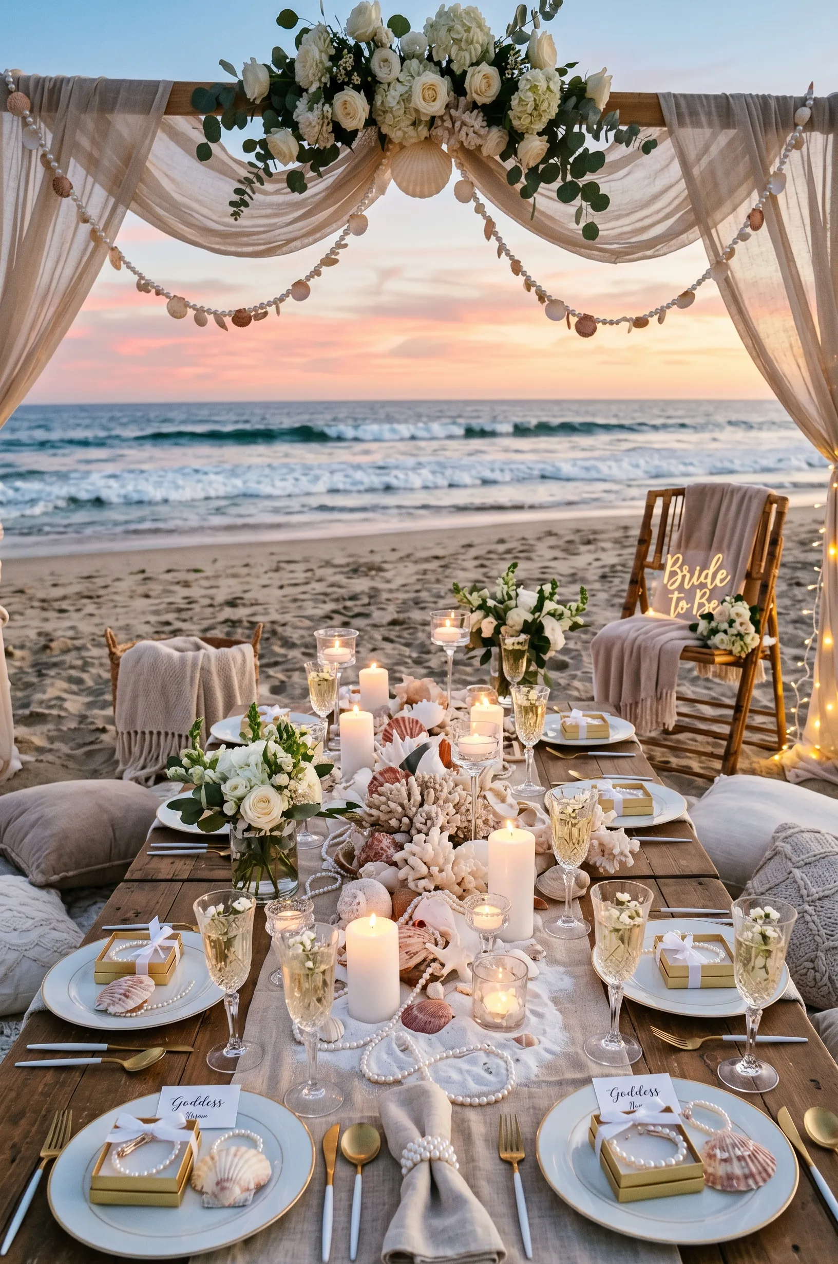 Seashell and Pearl Goddess Party