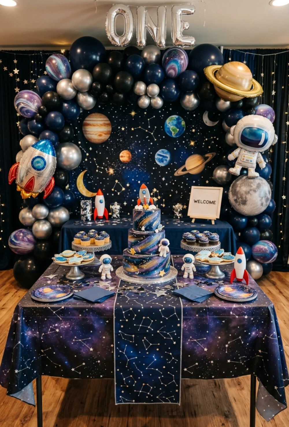 Space Galaxy Astronaut Theme