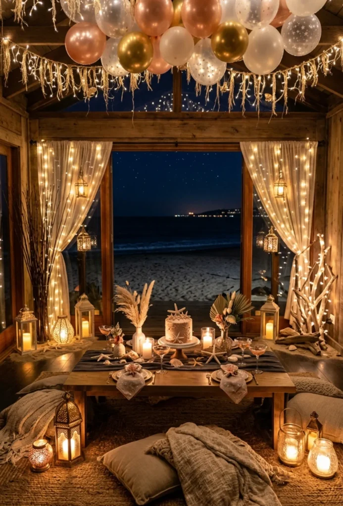 Starfish Sparkle Beach Night