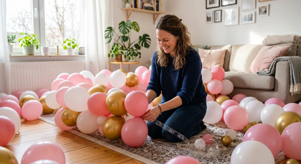 Step 6-Hang the Arch - How to Build Your Birthday Balloon Arch-clean