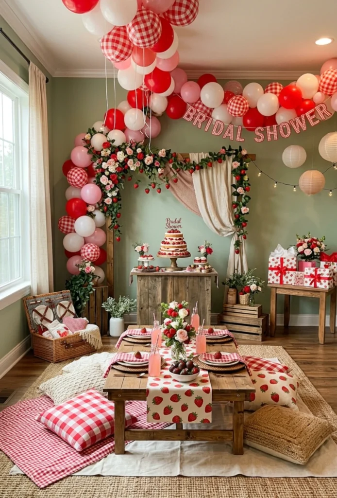 Strawberry Sweetheart Picnic Theme