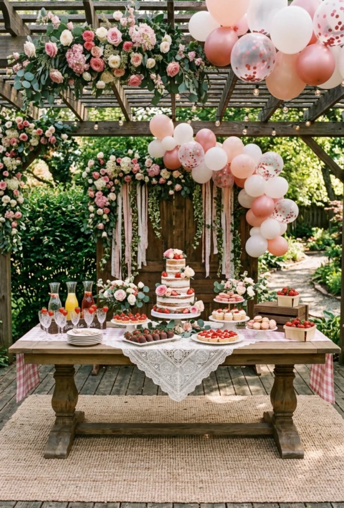 Strawberry and Sweet Dessert Garden Theme