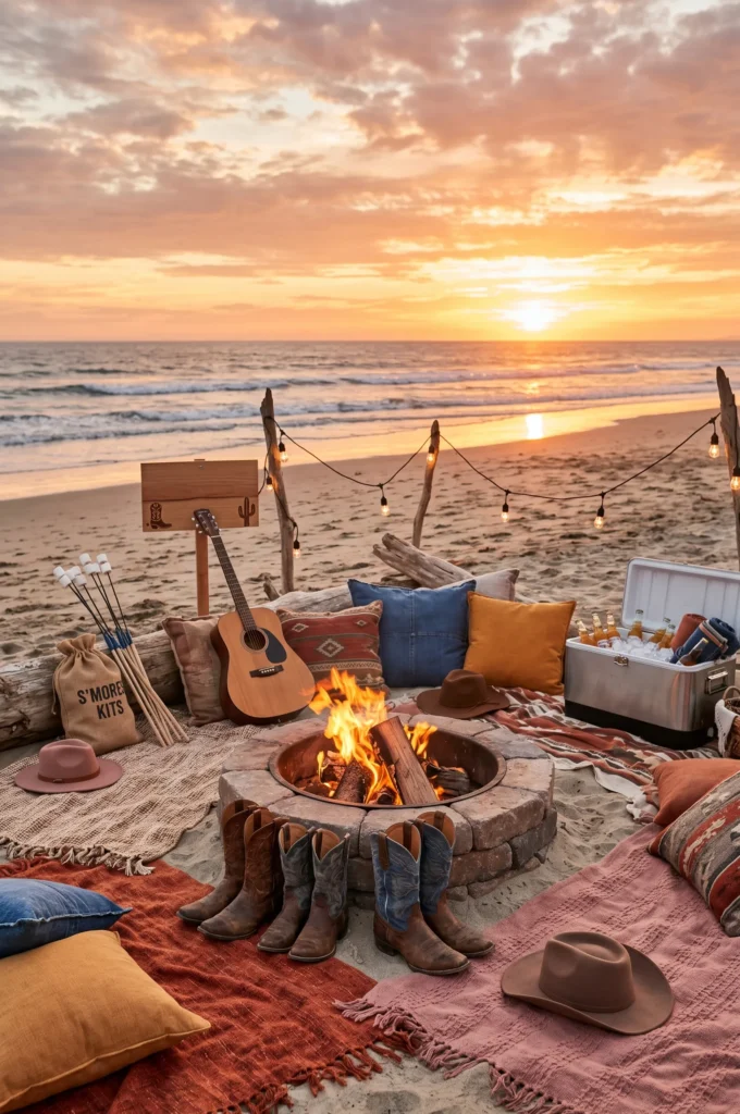 Sunset Cowgirl Campfire Party