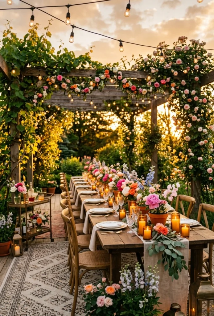 Sunset Garden Dinner Shower