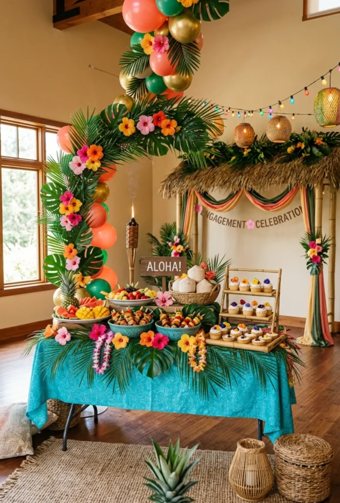 Tropical Luau Engagement Celebration