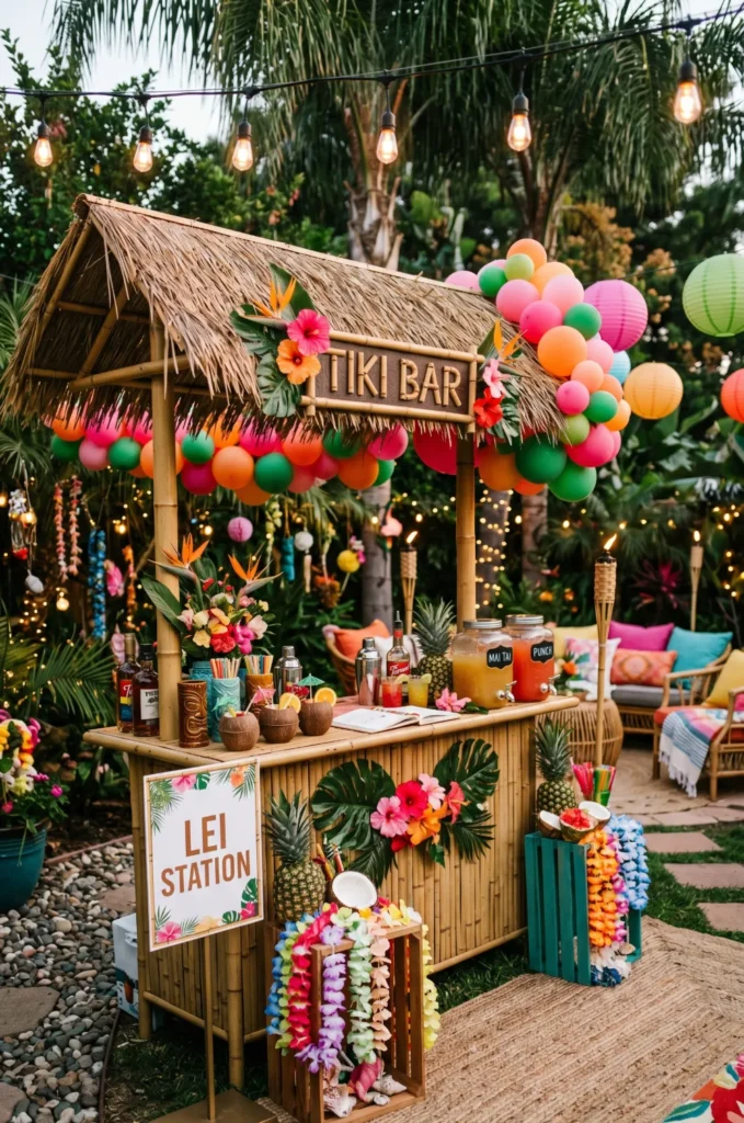 Tropical Tiki Backyard Celebration