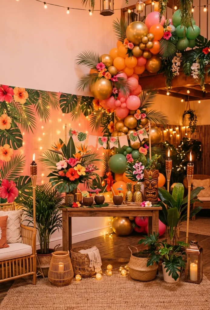 Tropical Tiki Sunset Party