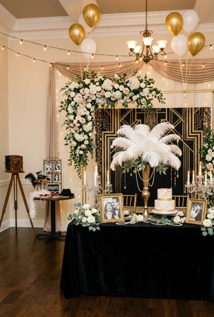 Vintage Glam Engagement Party