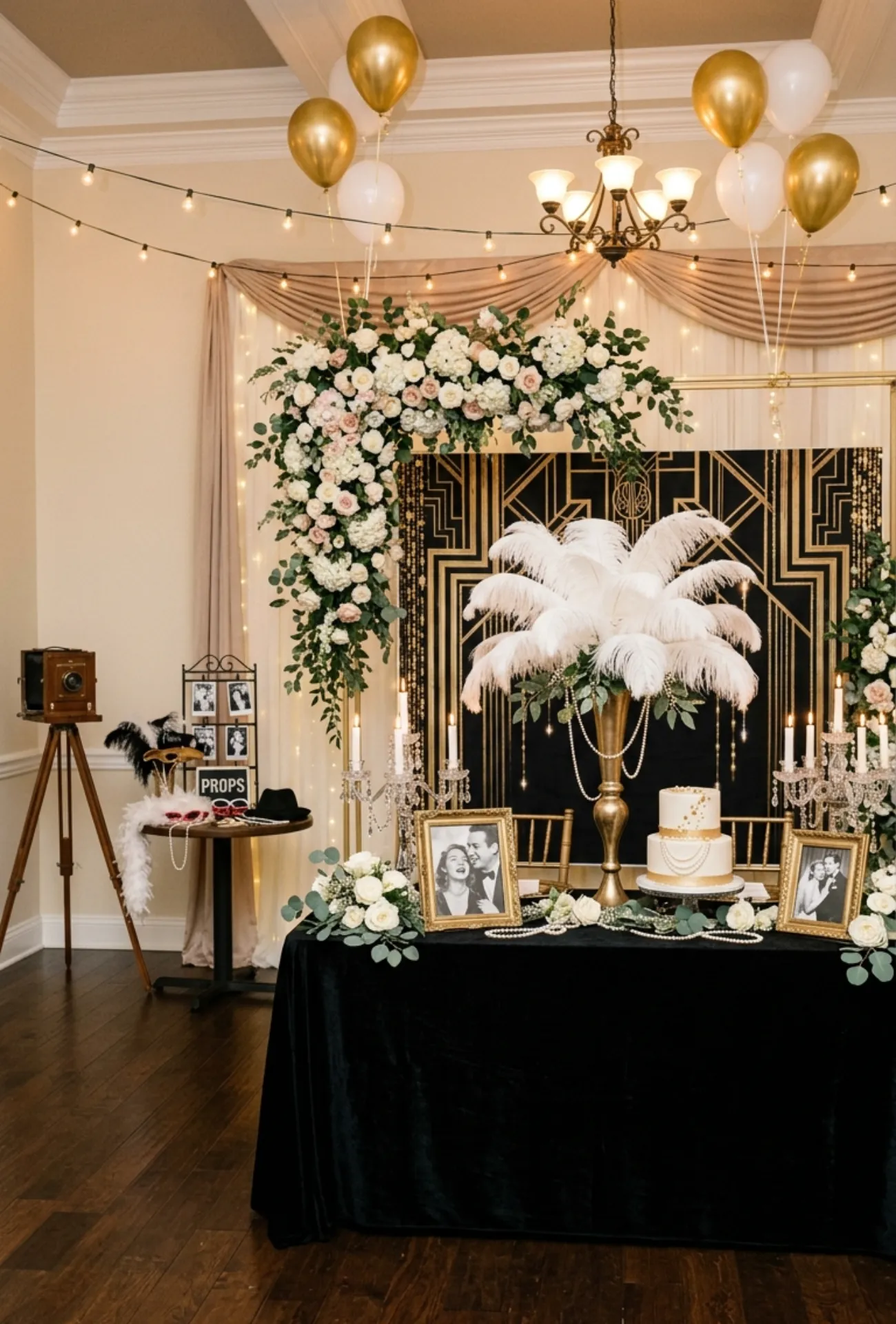 Vintage Glam Engagement Party