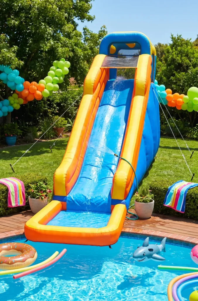Water Slide Adventure Pool Party