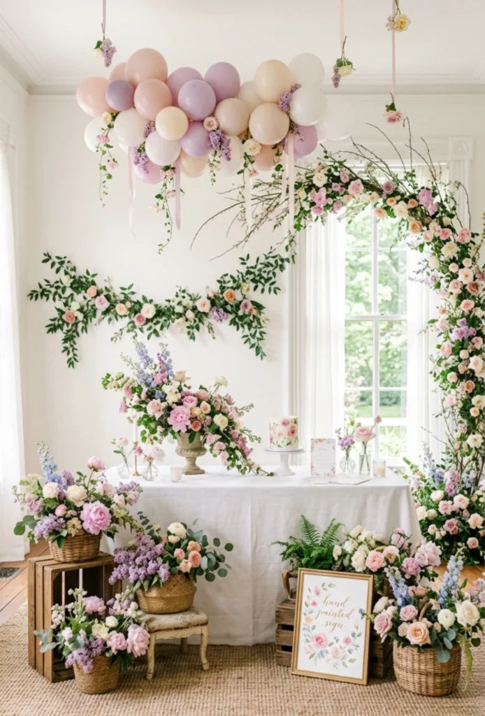 Watercolor Floral Theme Styling