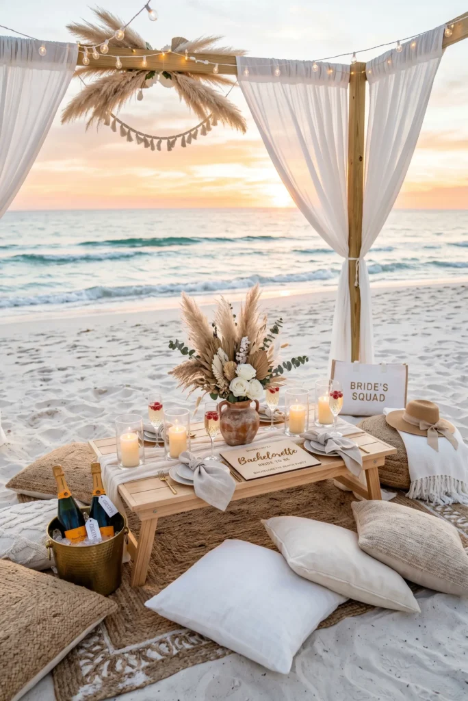 White Sand and Champagne Chic
