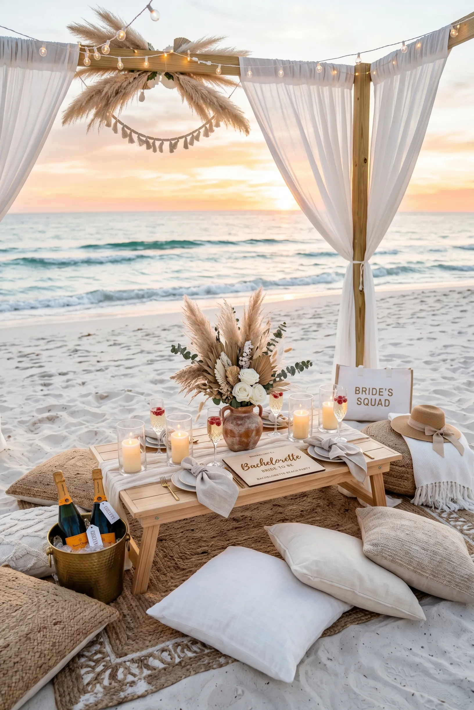 White Sand and Champagne Chic