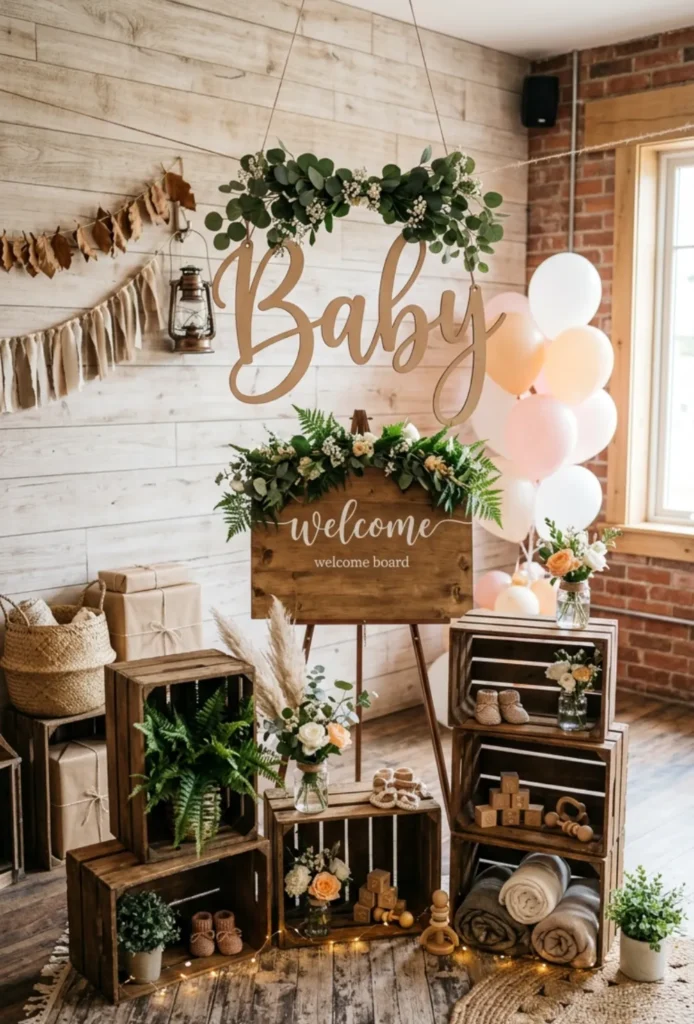 Wooden Name Signage and Crates