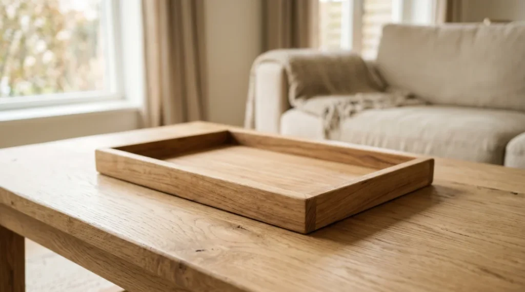 wooden tray foundation layer