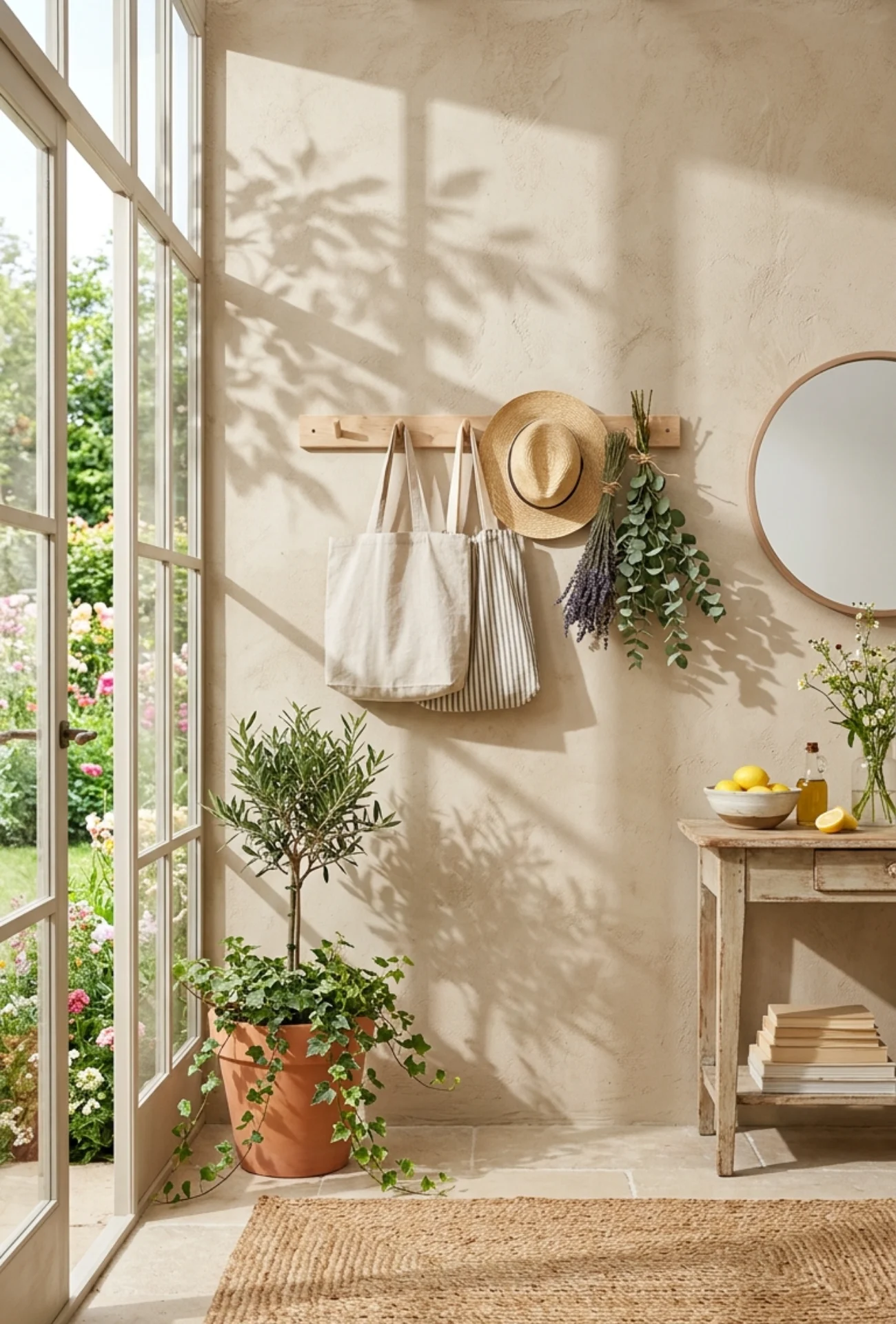 Affordable Mediterranean Entryway Styling
