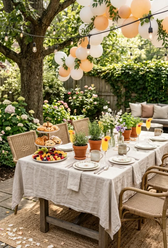 Backyard Brunch with Close Family and Friends